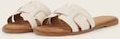 TOM TAILOR Damen Flache Sandalen mit weicher Sohle, beige, Uni, Gr. 41