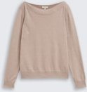 Thumbnail - TOM TAILOR Damen Strickpullover mit Kaschmir-Anteil, braun, Meliert, Gr. XXL