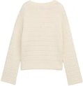 Thumbnail - TOM TAILOR DENIM Damen Relaxed Fit Strickpullover, weiß, Uni, Gr. M