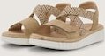 TOM TAILOR Damen Sandalen mit Flecht-Detail, beige, Uni, Gr. 40