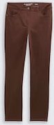 TOM TAILOR Damen TTEDDA SLIM Hose, braun, Uni, Gr. 38/32
