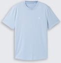 TOM TAILOR DENIM Herren Basic T-Shirt, blau, Uni, Gr. XXL