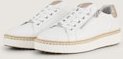 TOM TAILOR Damen Sneaker mit Bast-Detail, weiß, Uni, Gr. 36