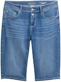 TOM TAILOR Damen TTALEXA SLIM BERMUDA Jeans Shorts, blau, Uni, Gr. 27
