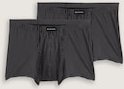 TOM TAILOR Herren Kurze Boxershorts im 2er-Pack, schwarz, Uni, Gr. L/6