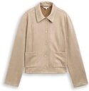 Thumbnail - TOM TAILOR Damen Regular Fit Jacke in Wildleder-Optik, grau, Uni, Gr. XXXL