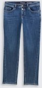 TOM TAILOR Damen TTADEVA BOYFRIEND Jeans mit Stretch, blau, Uni, Gr. 30/32