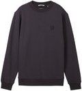 Thumbnail - TOM TAILOR Jungen Sweatshirt mit Logo Badge, grau, Uni, Gr. 140