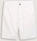 TOM TAILOR DENIM Herren Relaxed Shorts mit Leinenanteil, weiß, Uni, Gr. XS