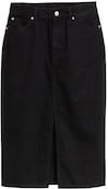 Thumbnail - TOM TAILOR DENIM Damen Midi-Jeansrock mit Schlitz, schwarz, Uni, Gr. L