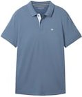 Thumbnail - TOM TAILOR Herren Piqué Poloshirt mit Logo-Stickerei, blau, Uni, Gr. S