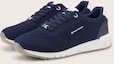 TOM TAILOR Damen Sneaker mit Mesh-Einsatz, blau, Uni, Gr. 37