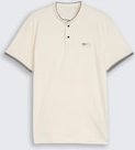 TOM TAILOR Herren Poloshirt mit Stehkragen, braun, Uni, Gr. XL