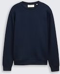TOM TAILOR DENIM Herren Basic Scuba Sweatshirt, blau, Uni, Gr. XS