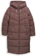 Thumbnail - TOM TAILOR DENIM Damen Puffer-Mantel mit Kapuze, braun, Uni, Gr. S