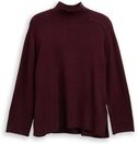 Thumbnail - TOM TAILOR Damen Plus Size - Loose Fit Strickpullover mit Stehkragen, rot, Meliert, Gr. 44
