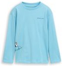 TOM TAILOR Jungen Oversize Langarmshirt mit Rückenprint, blau, Uni, Gr. 92/98