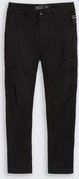 TOM TAILOR DENIM Herren Regular Tapered Cargo Hose, schwarz, Uni, Gr. XXL