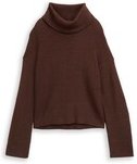 Thumbnail - TOM TAILOR Damen Oversize Rollkragenpullover, braun, Meliert, Gr. S