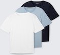 TOM TAILOR Herren Basic T-Shirts im 3er-Pack, weiß, Uni, Gr. XXXL