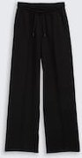TOM TAILOR DENIM Damen Straight Scuba Hose, schwarz, Uni, Gr. L