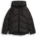 Thumbnail - TOM TAILOR Damen Puffer-Jacke mit Kapuze, schwarz, Uni, Gr. XL
