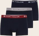 TOM TAILOR Herren Kurze Boxershorts im 3er-Pack, blau, Uni, Gr. XXL/8