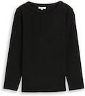 Thumbnail - TOM TAILOR Damen Plus Size - Sweatshirt mit Glitzer-Effekt, schwarz, Uni, Gr. 50
