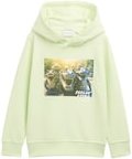 Thumbnail - TOM TAILOR Jungen Hoodie Sweatshirt mit Print, grün, Uni, Gr. 104/110