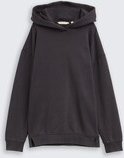 TOM TAILOR Mädchen Oversize Hoodie Sweatshirt mit Rückenprint, grau, Uni, Gr. 140