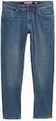 TOM TAILOR Herren TTCURT TAPERED Jeans mit Stretch, blau, Uni, Gr. 33/32