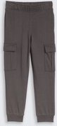 TOM TAILOR Jungen Cargo Jogginghose, grau, Uni, Gr. 128