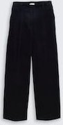 TOM TAILOR Damen TTLEA Wide Leg Cordhose, blau, Uni, Gr. 42/32