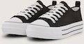 TOM TAILOR Damen Sneaker mit Plateau, schwarz, Uni, Gr. 41