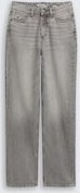 TOM TAILOR DENIM Damen TTELIN STRAIGHT Jeans, grau, Uni, Gr. 29/32