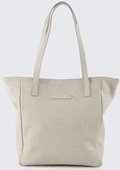 TOM TAILOR DENIM Damen TTARONA CORD M Shopper aus Lederimitat, grau, Uni, Gr. ONESIZE