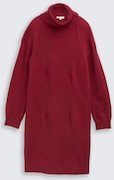 TOM TAILOR Damen Loose Fit Strickkleid, rot, Meliert, Gr. 44