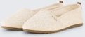 TOM TAILOR Damen Flache Espadrilles mit Blumenstickerei, beige, Uni, Gr. 39