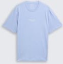 TOM TAILOR DENIM Herren Relaxed Fit T-Shirt aus Baumwolle, blau, Uni, Gr. L