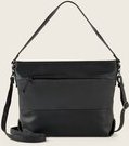 Thumbnail - TOM TAILOR Damen TTNICOLINA M Schultertasche mit Material-Mix, schwarz, Uni, Gr. ONESIZE