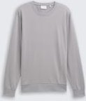 TOM TAILOR Herren Basic Sweatshirt in Unifarben, grau, Uni, Gr. S