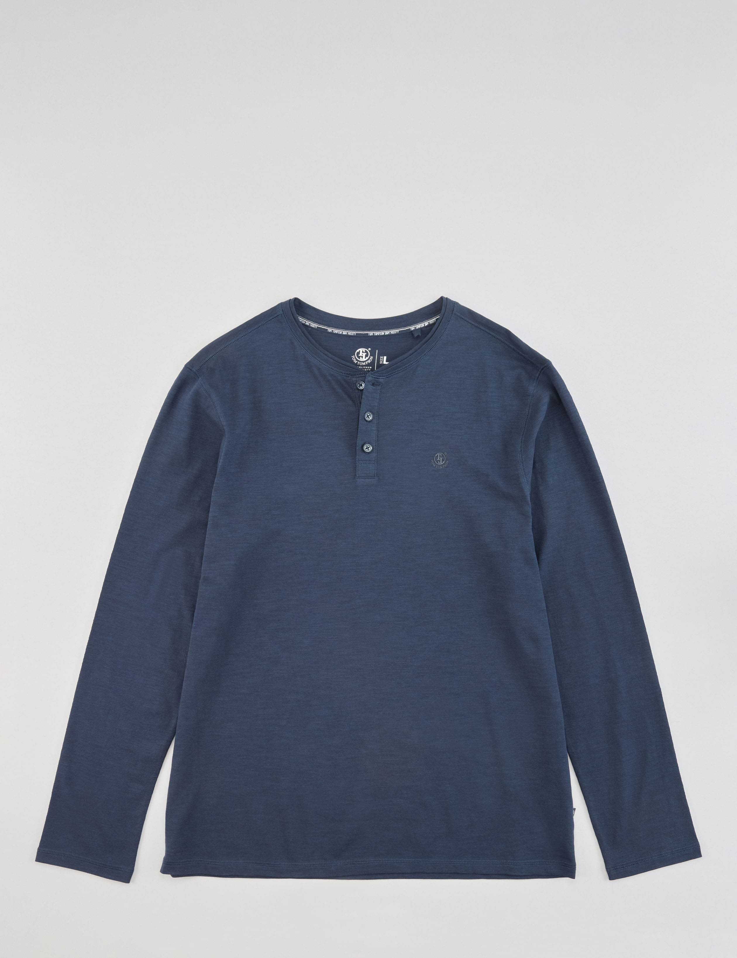 Henley-Shirt mit Struktur