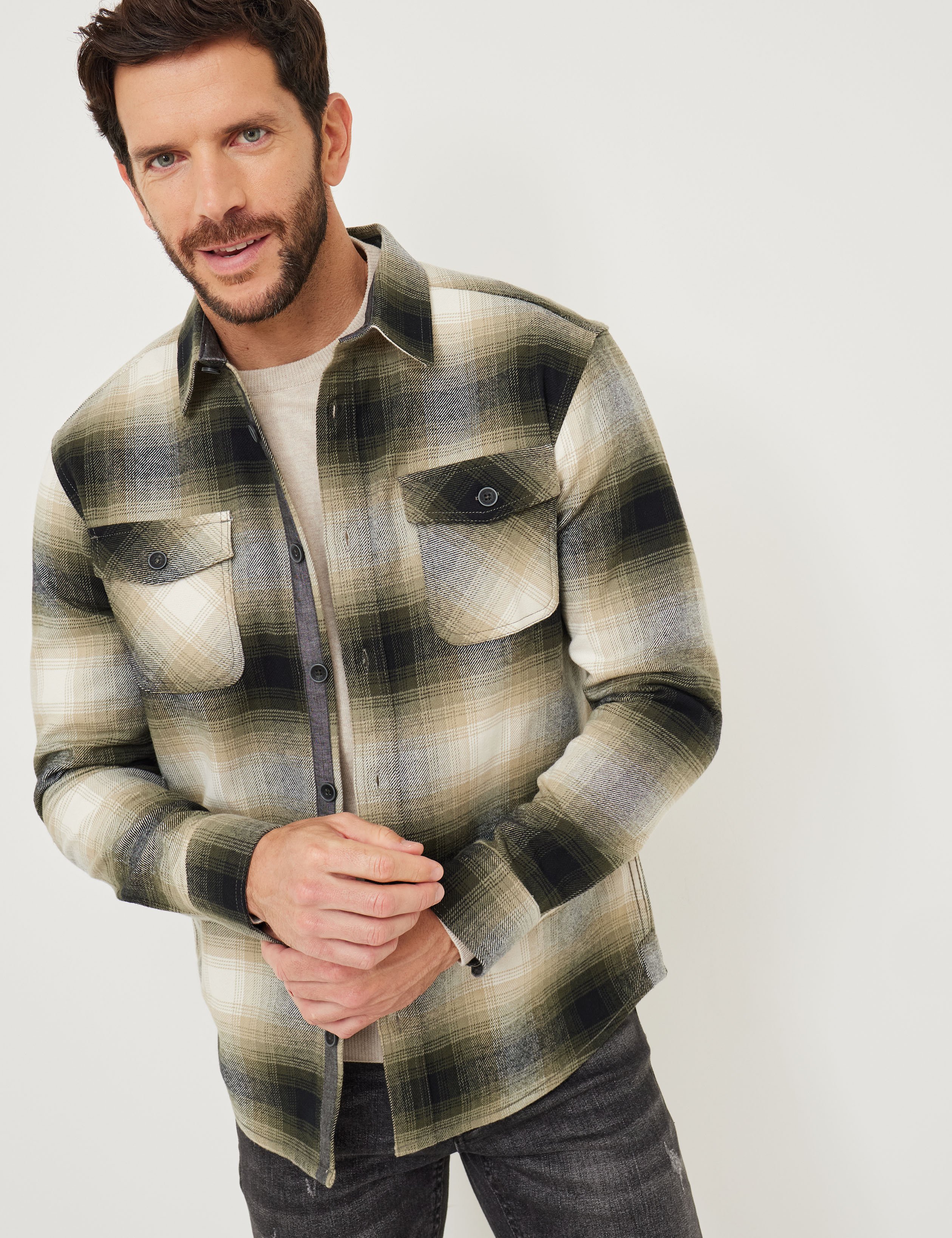 Robustes Flanellhemd, kariert