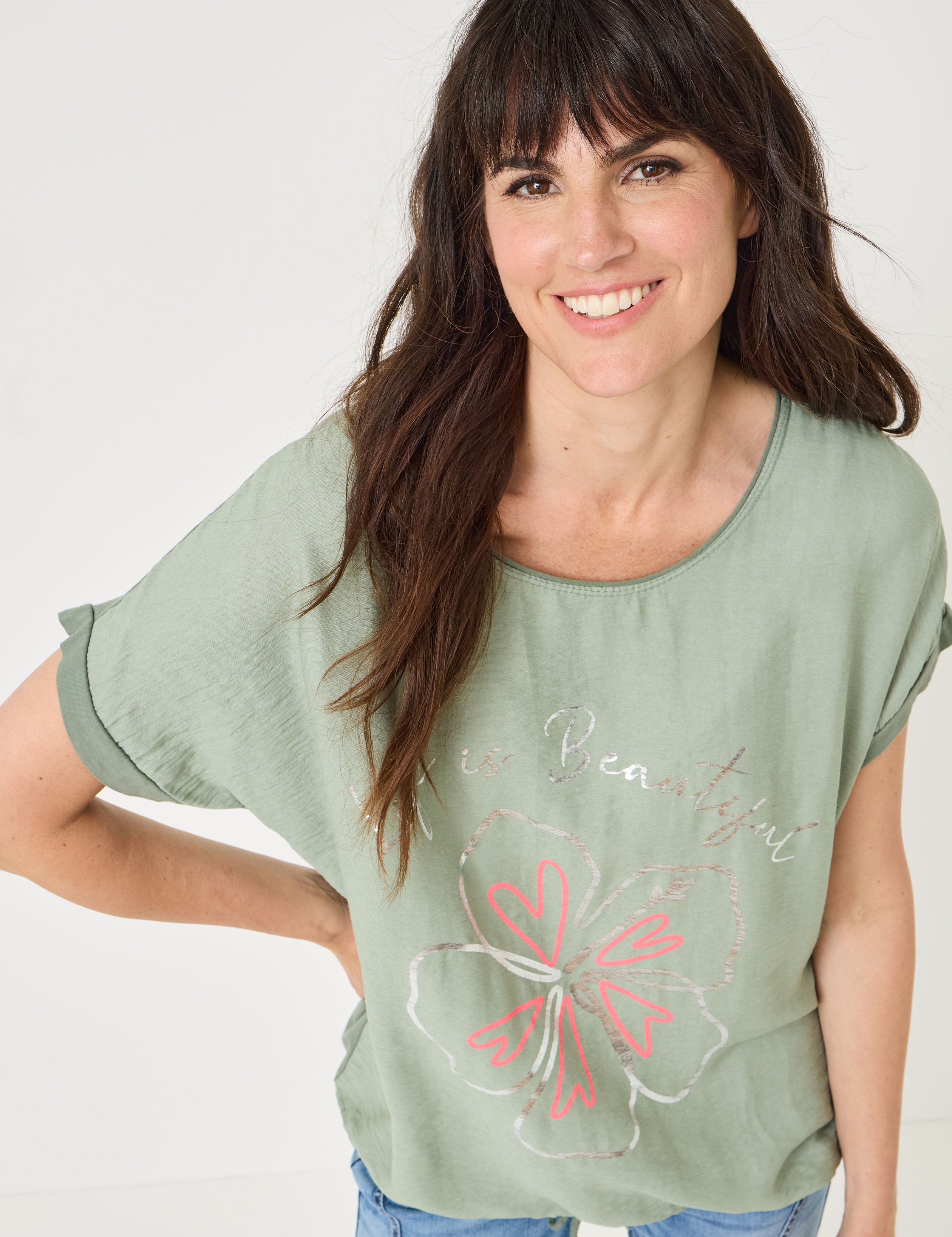 Lässiges Shirt mit Blumenprint