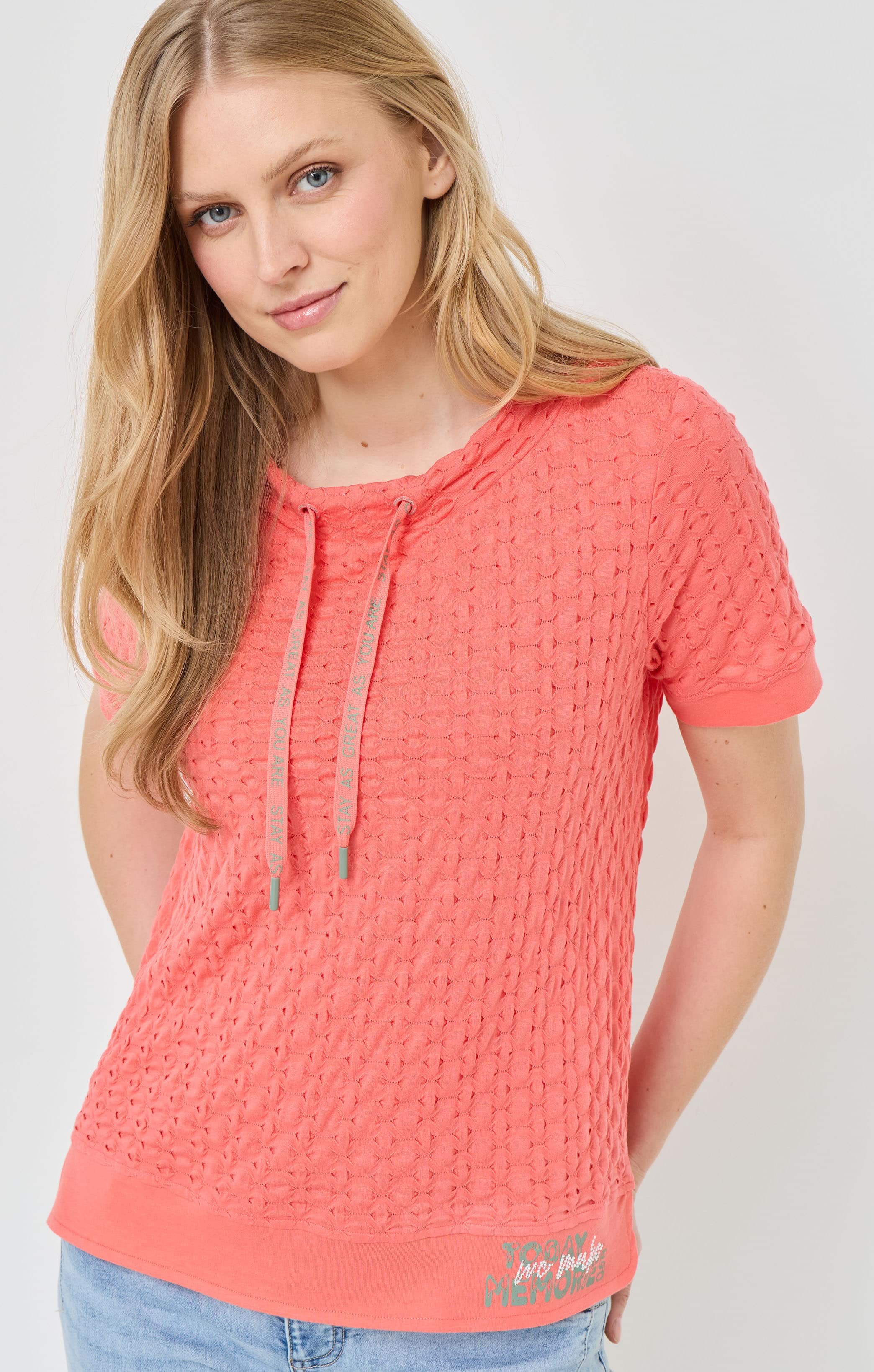 Struktur T-Shirt im Layerlook