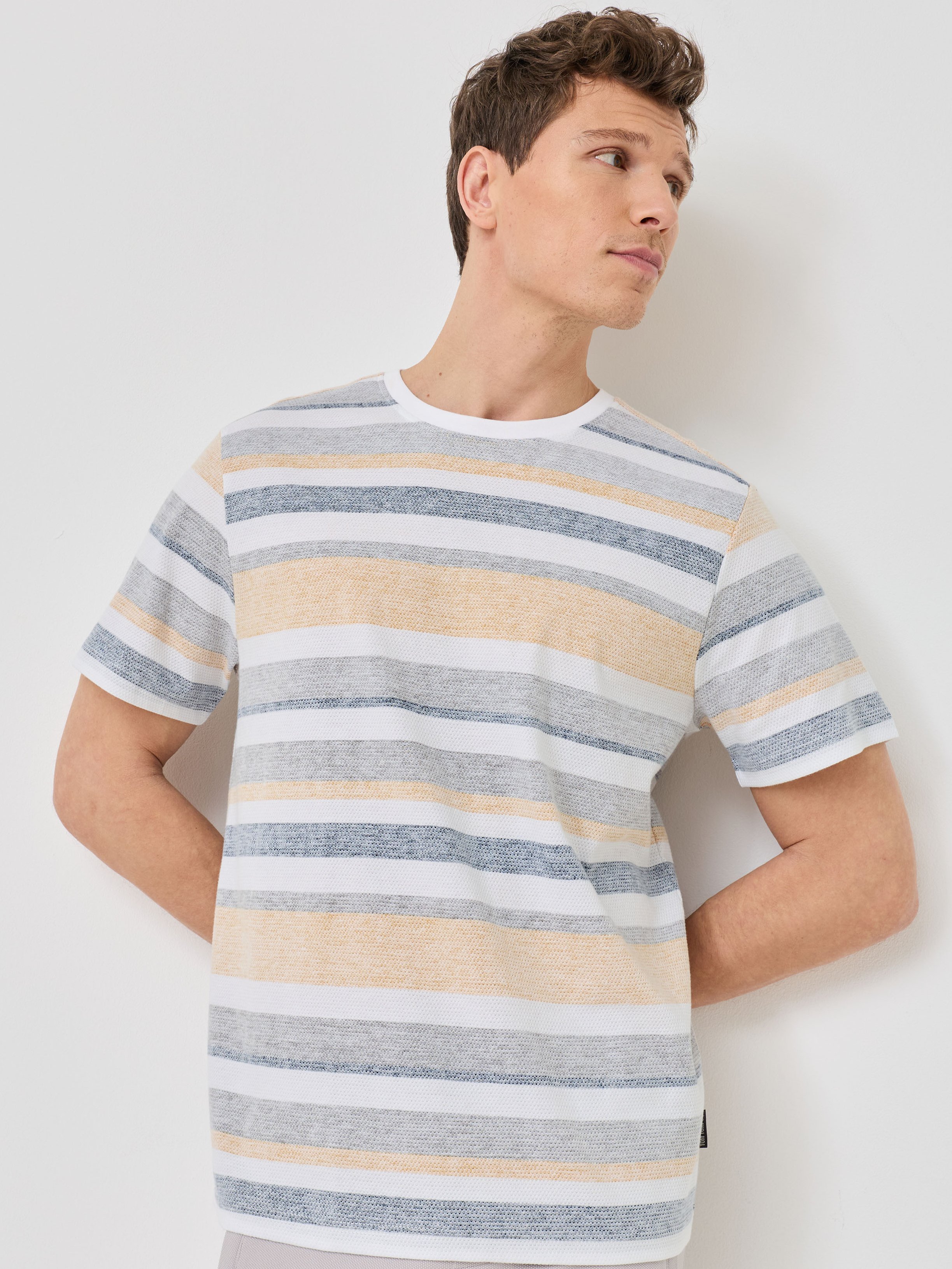 Streifen-Shirt, inside out Print