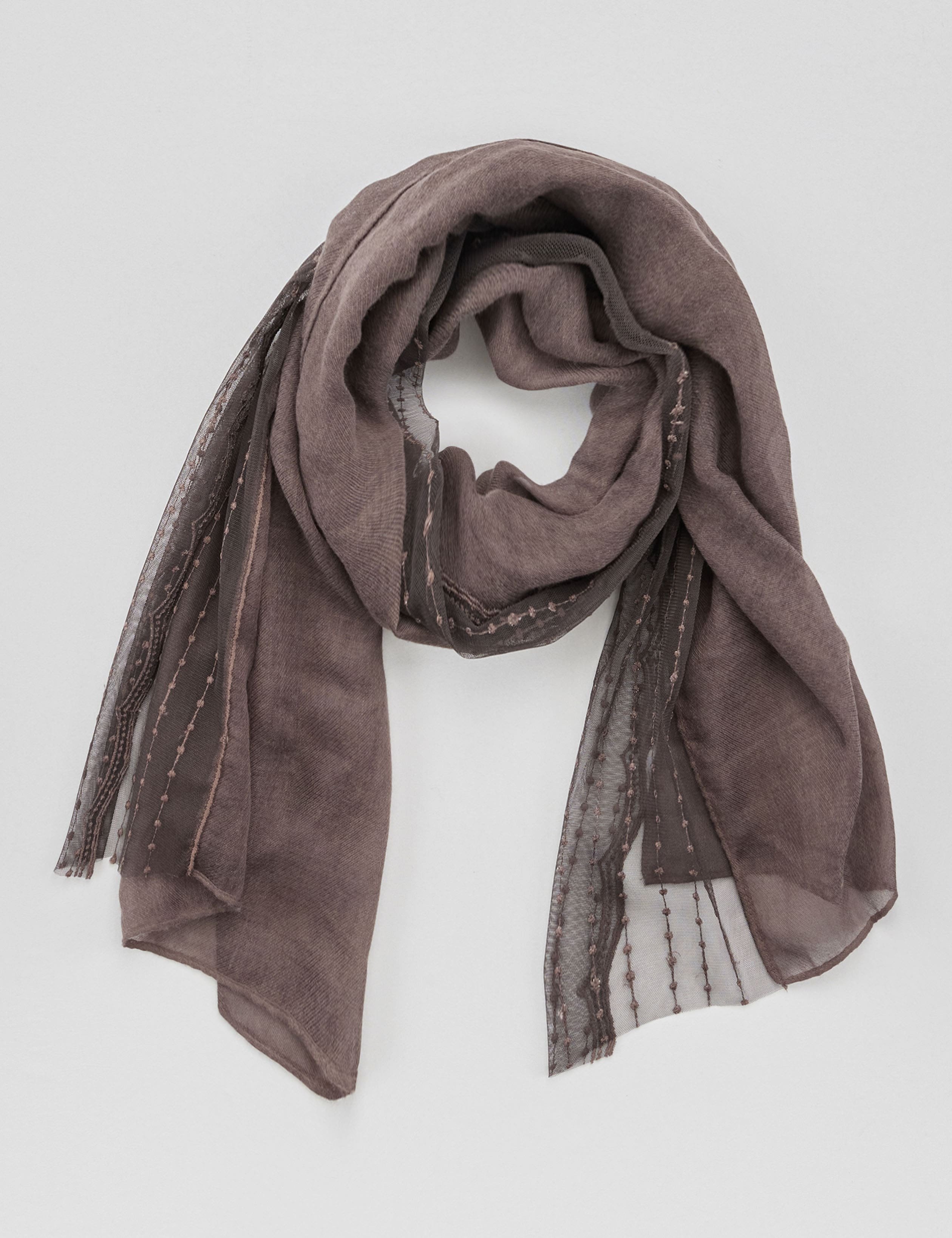 Kombistarkes Tuch mit Spitze