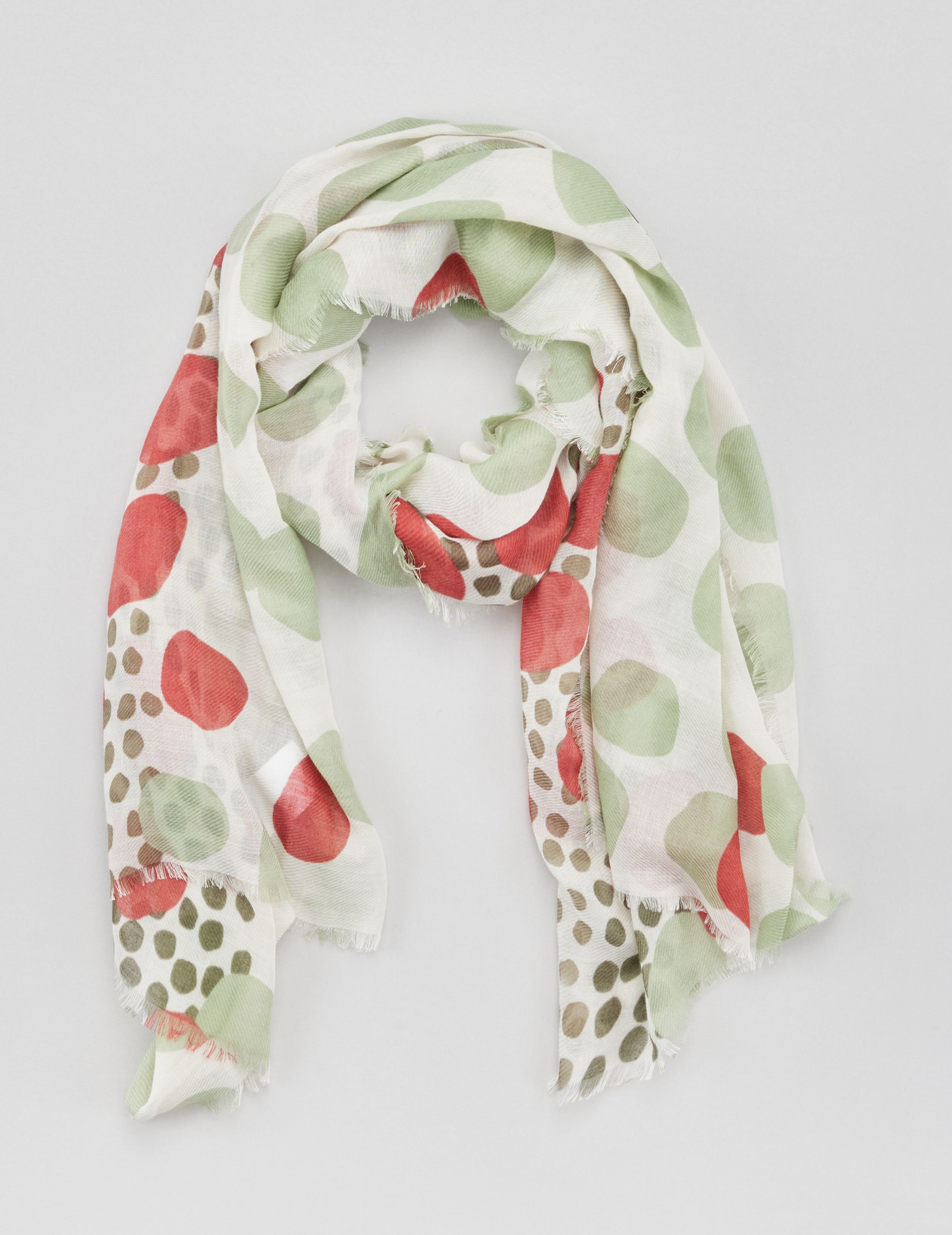 Luftiges Tuch mit Punkteprint