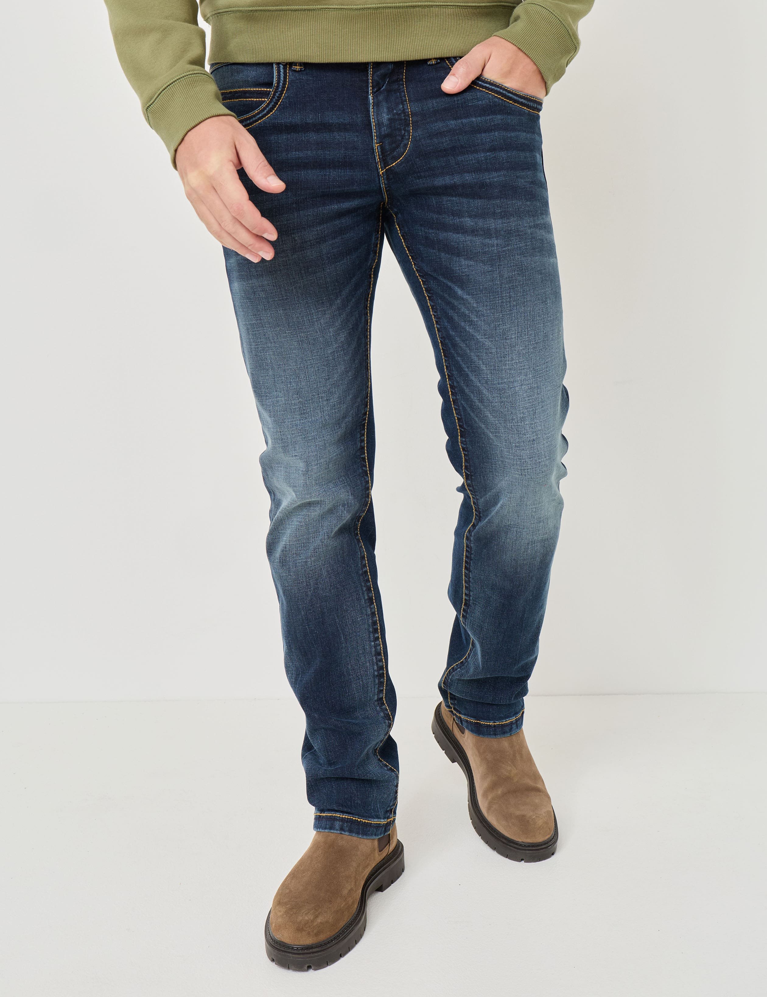 Straight Fit Jeans, medium waist