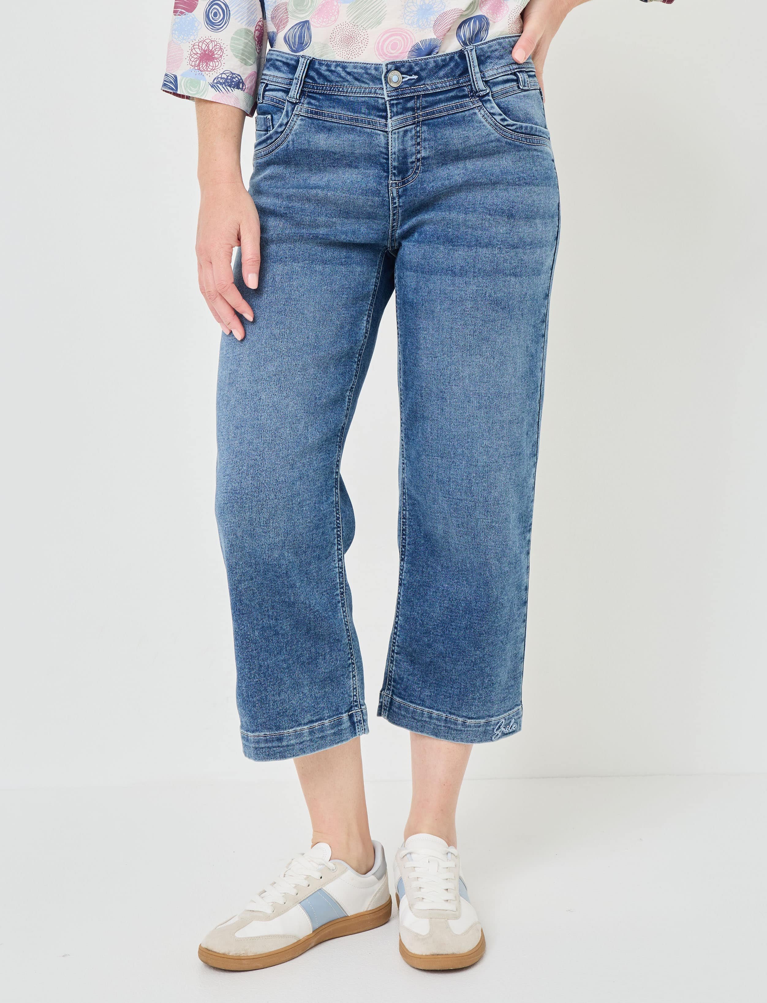 Wide Leg: Lässige 7/8 Jeans